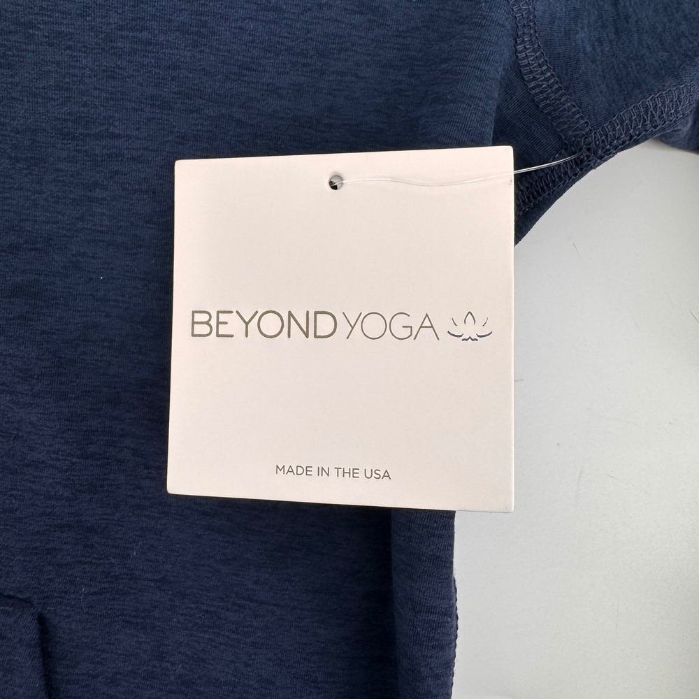Beyond Yoga Spacedye Hoodie Women Small Navy Blue MGM Logo Full Zip Activewear - Picture 7 of 10